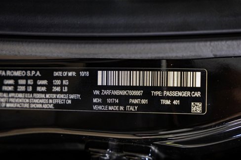 Used 2019 Alfa Romeo Giulia Ti Sport w/ Quick Order Package 22S Sport image 37