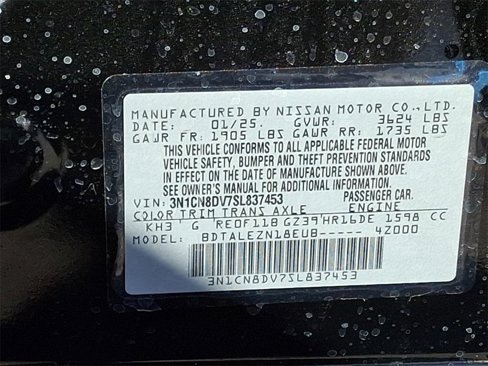 New 2025 Nissan Versa S w/ Trunk Package image 16