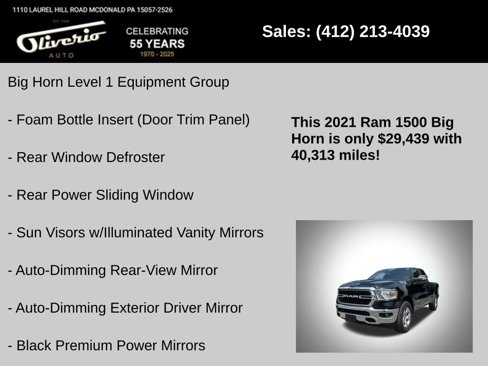 Used 2021 RAM 1500 Big Horn image 5