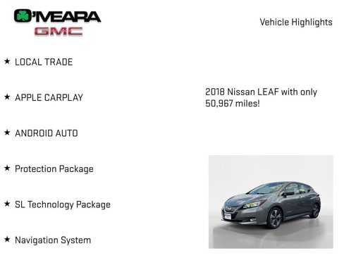 Used 2018 Nissan Leaf SL w/ SL Technology Package image 7
