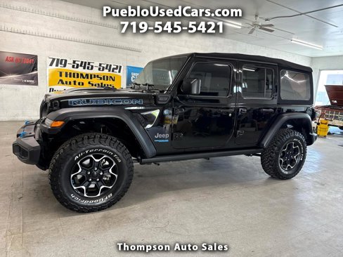 Used 2022 Jeep Wrangler Unlimited Rubicon 4xe w/ Cold Weather Group image 1