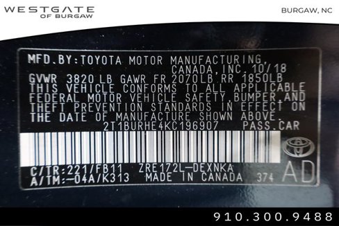 Used 2019 Toyota Corolla LE image 12