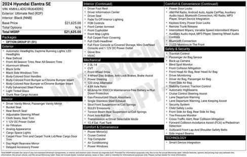 Used 2024 Hyundai Elantra SE image 31
