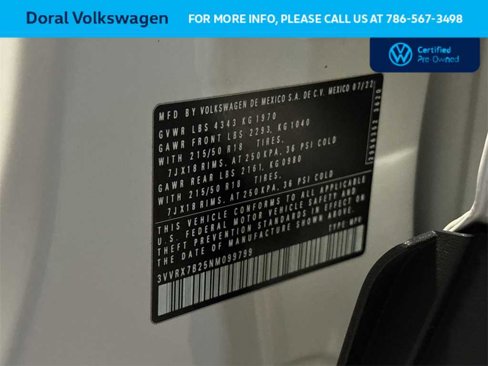 Certified 2022 Volkswagen Taos SE image 29