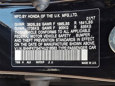Used 2017 Honda Civic Sport image 27