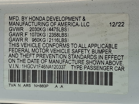 Certified 2022 Honda Accord Sport Special Edition image 27