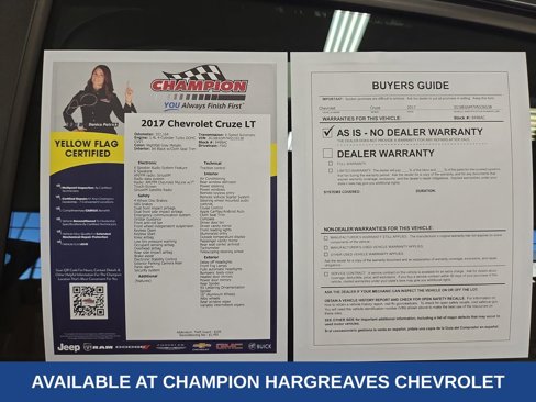 Certified 2017 Chevrolet Cruze LT image 44