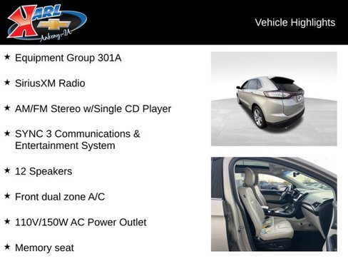 Used 2018 Ford Edge Titanium w/ Equipment Group 301A image 2