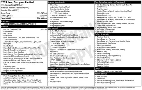 Used 2024 Jeep Compass Limited image 31