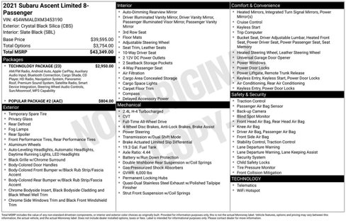 Used 2021 Subaru Ascent Limited w/ Technology Package image 7