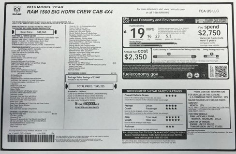 Used 2016 RAM 1500 Big Horn image 40