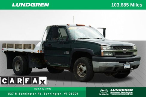 Used 2003 Chevrolet Silverado 3500 4x4 Regular Cab w/ Snow Plow Prep Package image 1