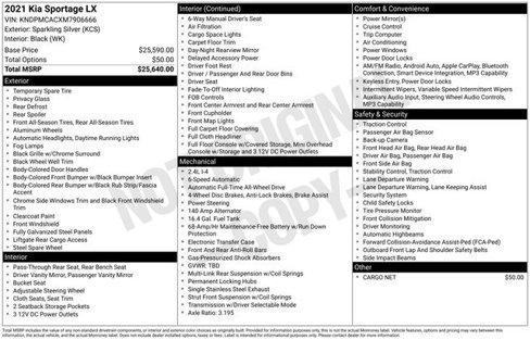 Used 2021 Kia Sportage LX image 20