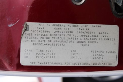 Used 1990 Chevrolet Silverado 1500 2WD Regular Cab image 33