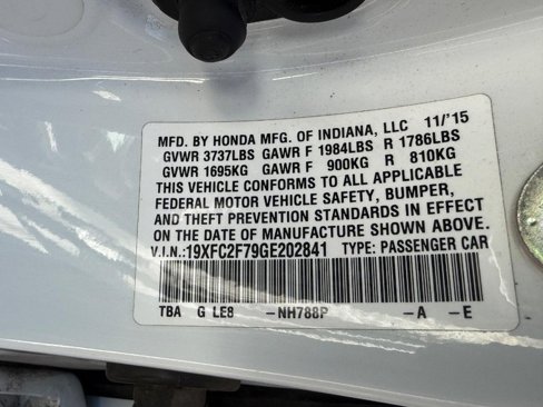 Used 2016 Honda Civic EX image 22