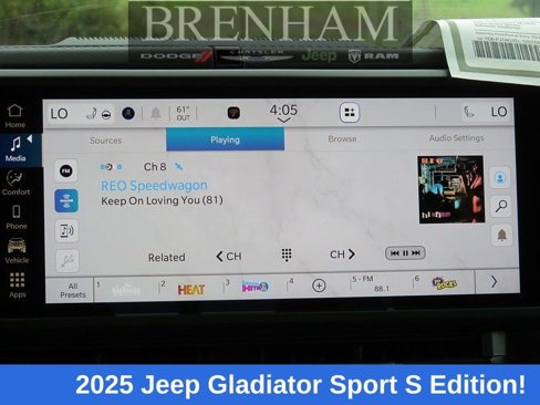 New 2025 Jeep Gladiator Sport w/ Premium Package image 14