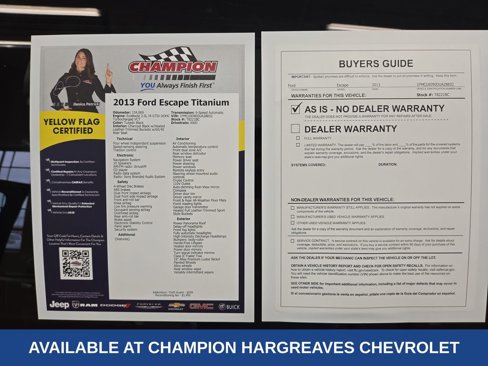 Used 2013 Ford Escape Titanium w/ Class II Trailer Tow Pkg image 44
