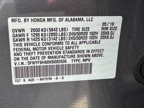Used 2019 Honda Pilot Touring image 28
