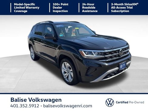 Certified 2021 Volkswagen Atlas SE w/ Panoramic Sunroof Package image 1