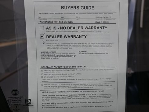 Used 2019 FIAT 500X Pop image 36