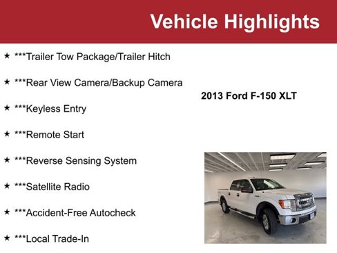 Used 2013 Ford F150 XLT w/ Luxury Equipment Group image 2