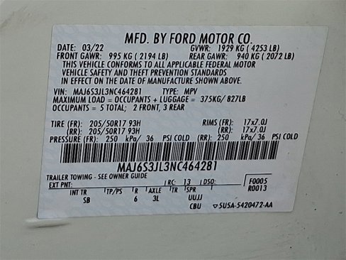 Used 2022 Ford EcoSport SES w/ Interior Protection Package image 29