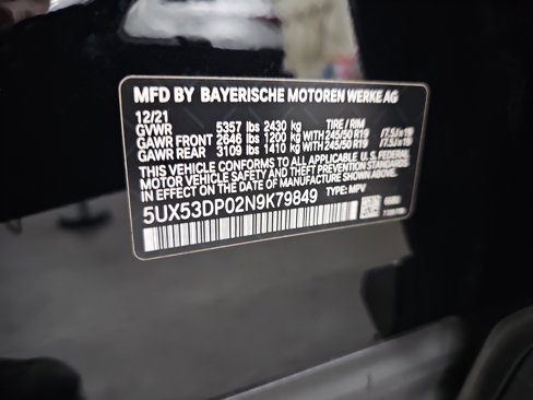 Used 2022 BMW X3 xDrive30i w/ Premium Package 2 image 39
