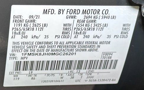 Certified 2021 Ford Explorer Timberline image 60