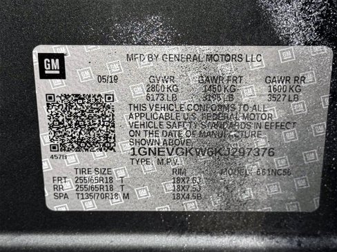 Used 2019 Chevrolet Traverse LT w/ LPO, Floor Liner Package image 34