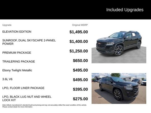 Certified 2021 GMC Acadia SLT w/ Elevation Edition image 7