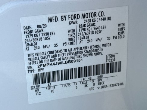 Used 2020 Ford Edge SEL w/ Convenience Package image 24