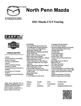 Used 2021 MAZDA CX-5 Touring image 29