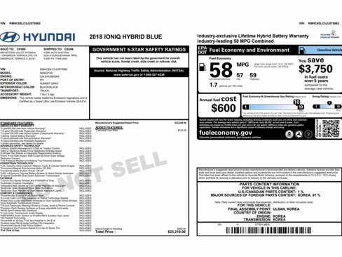 Used 2018 Hyundai Ioniq Blue image 2