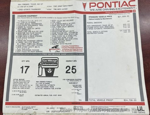 Used 1994 Pontiac Firebird Trans Am GT image 45