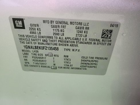 Used 2015 Chevrolet Equinox LT w/ Driver Convenience Package image 33