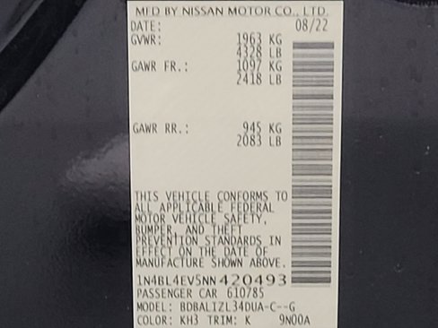 Used 2022 Nissan Altima 2.5 SL image 33