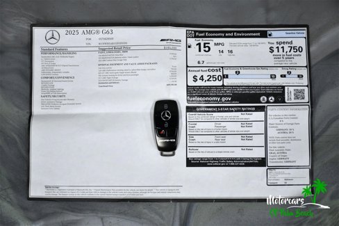 Used 2025 Mercedes-Benz G 63 AMG 4MATIC w/ Manufactur Interior Package image 67