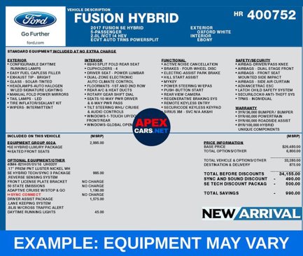 Used 2017 Ford Fusion SE w/ Equipment Group 602A image 1