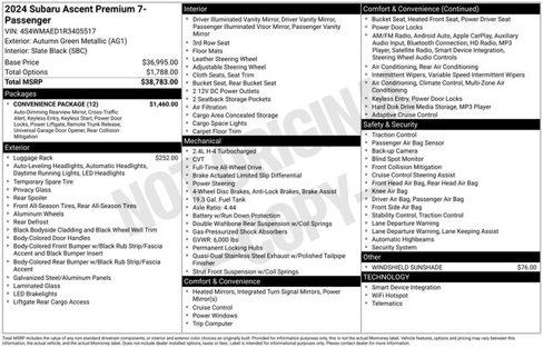 Used 2024 Subaru Ascent Premium w/ Convenience Package image 35