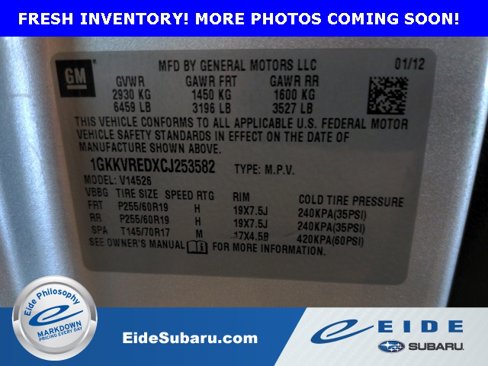 Used 2012 GMC Acadia SLT image 17