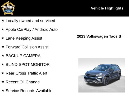 Used 2023 Volkswagen Taos S image 2