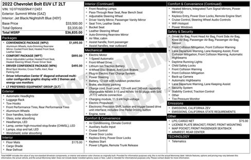 Used 2022 Chevrolet Bolt EUV LT w/ Convenience Package image 4