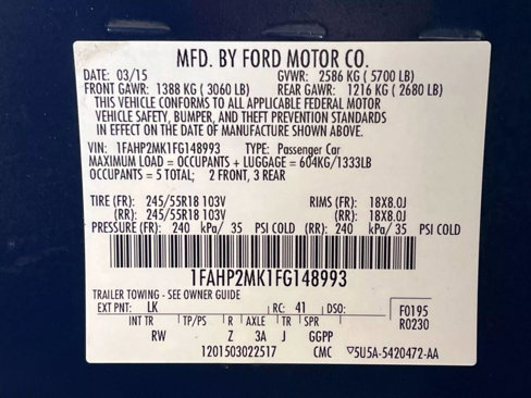 Used 2015 Ford Taurus Police Interceptor AWD image 19
