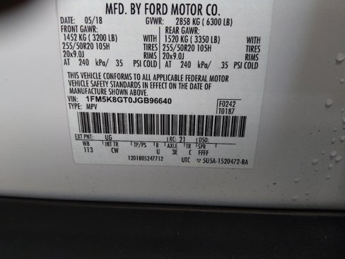 Used 2018 Ford Explorer Sport w/ Equipment Group 401A image 33