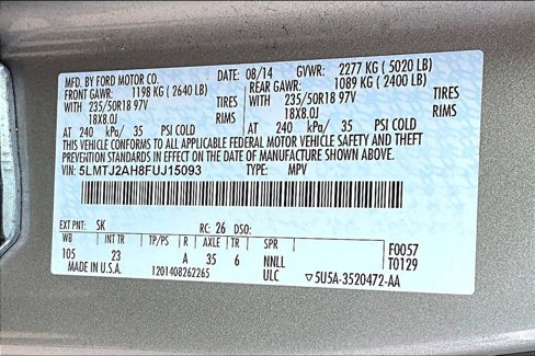 Used 2015 Lincoln MKC AWD w/ Equipment Group 101A Select image 36