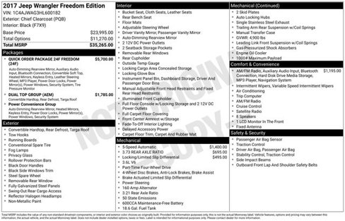 Used 2017 Jeep Wrangler Freedom Edition image 5