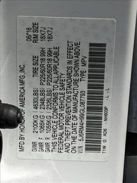 Used 2016 Honda CR-V Touring image 22