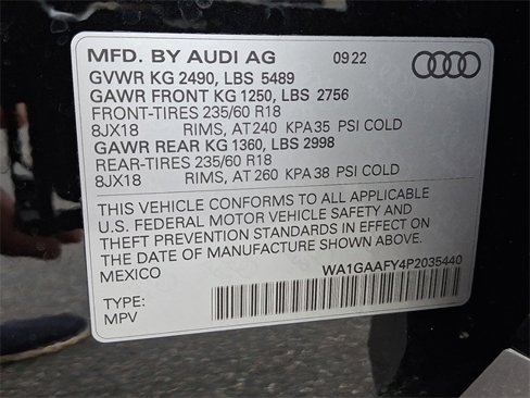 Certified 2023 Audi Q5 2.0T Premium w/ Convenience Package image 26