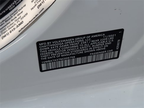 Certified 2022 Volkswagen Passat 2.0T image 18