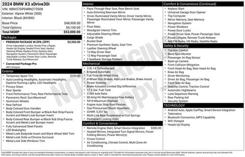 Certified 2024 BMW X3 xDrive30i w/ Premium Package w/ZPA image 40